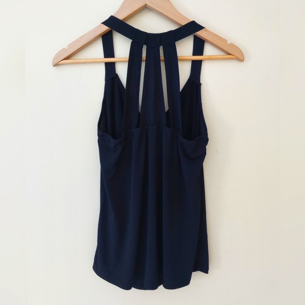Black Ruffle Front Tank - Picture 2 of 2